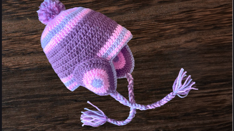 Lavender Dream Earflap Hat